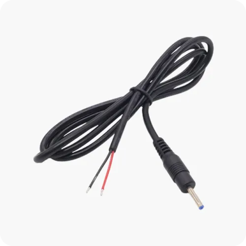 0.7mm ID, 2.35mm OD Plug to Wire Leads Flat Unshielded