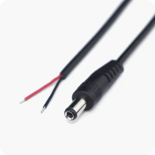 0.7mm ID, 2.35mm OD Plug to Wire Leads Flat Unshielded(1)