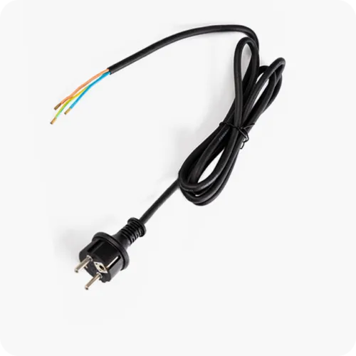 AC power cable to open ends