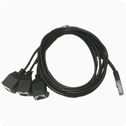 Overmolded RJ45 shielded cable
