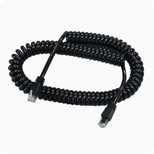 RJ45 coiled cable