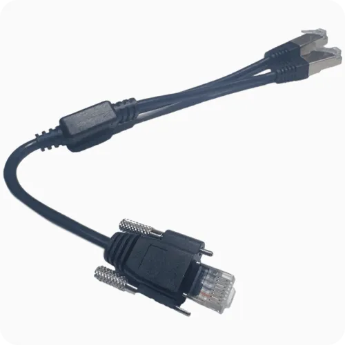 RJ45 thumscrew molded cable
